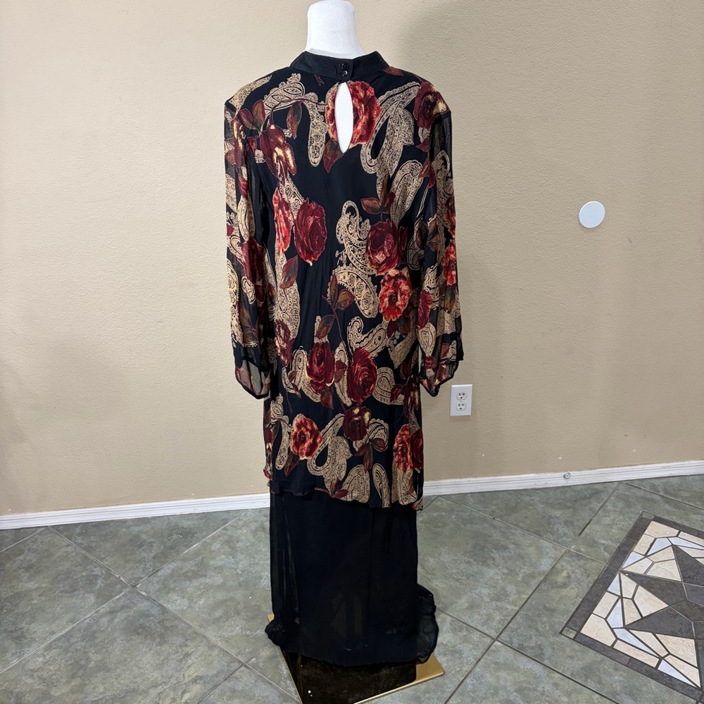 Women’s 2X Made in India Rayon Whimsigoth Vampire Grunge Dark Romantic Boho - Picture 10 of 15